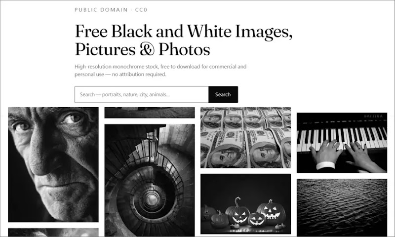 BlackWhite Pictures 黑白照片圖庫